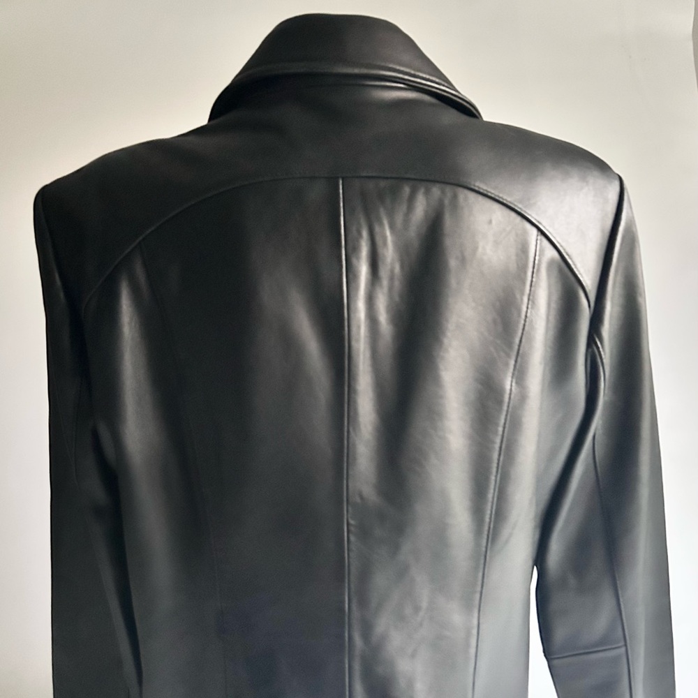 Wilsons Leather Classic Black Genuine Leather Jacket size XL - Picture 7 of 15
